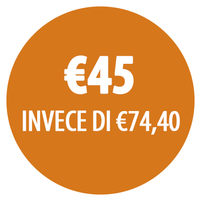 45 euro invece di 74,40